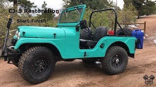 1965 Jeep CJ5 Restoration Full Video [upl. by Annait558]