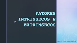 Microbiologia de Alimentos Fatores Intrínsecos e Extrínsecos [upl. by Salema]