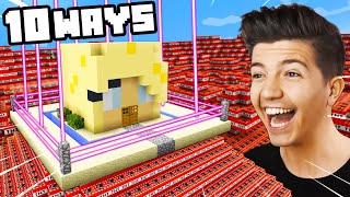 10 Ways to PRANK Briannas Impossible Minecraft House Preston [upl. by Durkee639]