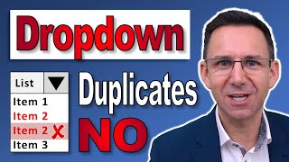 Automatically Remove Duplicates from Drop Down Lists [upl. by Truman]