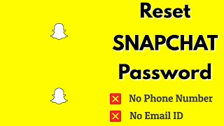 How To Recover Snapchat Account Without Phone Number or Email [upl. by Utimer]