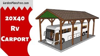 How to build a 20x40 RV Carport [upl. by Suhail]