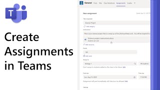 How to create Assignments in Microsoft Teams 2021 [upl. by Tadeas]