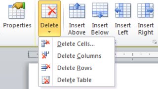 How to Delete a Table and Table Borders in Microsoft Word [upl. by Naitsabes]