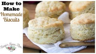 How to Make Homemade Biscuits from Scratch Just 6 ingredients [upl. by Mauri]