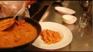 Making Penne Vodka at Raos  Caesars Palace Las Vegas [upl. by Ettenwahs373]