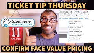 SECRET HACK TO FIND THE FACE VALUE OF TICKETS ON TICKETMASTER  TICKET TIP THURSDAY [upl. by Xuagram]