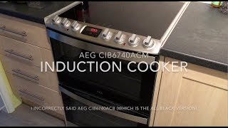 AEG CIB6740ACM  CIB6740ACB Induction cooker review [upl. by Idalia26]