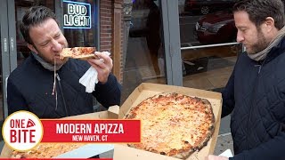 Barstool Pizza Review  Modern Apizza New HavenCT [upl. by Adnyc]