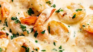 Creamy Garlic Prawns Shrimp [upl. by Goldy]