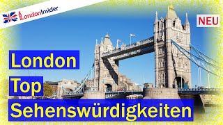 London Sehenswürdigkeiten  22 Top Attraktionen [upl. by Ahsiral]