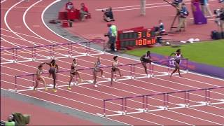 100m Hurdles Womens Heat  Full Event London 2012 Olympics [upl. by Opal]