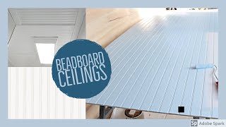 How to Install Beadboard to a Ceiling Yourself  EASY [upl. by Gerardo]