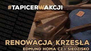 Jak tapicerować  jak z zmienić obicie  Krzesło Homa  DIY [upl. by Ayanad]