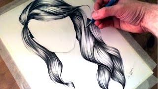 How to Draw Wavy Hair [upl. by Schluter]