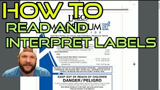 HOW TO Read and Interpret Herbicide Labels [upl. by Adirem323]