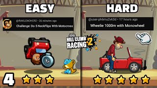 7 Difficult Challenges in HCR2 🫨 4  Hill climb racing 2 [upl. by Wilkey]