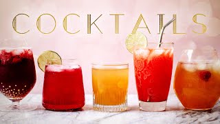 COCKTAIL RECIPES 5 Fizzy Cocktails using a SodaStream [upl. by Lipinski650]