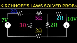 17  Kirchhoffs Current and Voltage Laws Solved Examples [upl. by Eberhard]