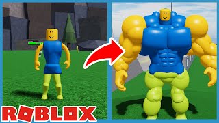 Becoming The Biggest Size Noob In Roblox Mega Noob Simulator [upl. by Htomit797]