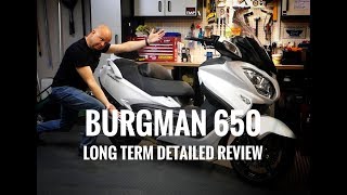 2018 Suzuki Burgman 650 Executive  Long Term Review [upl. by Aloiv]