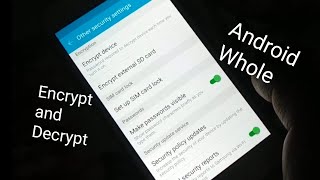 how to Encrypt and decrypt Whole Android Easy Way [upl. by Jeniece]