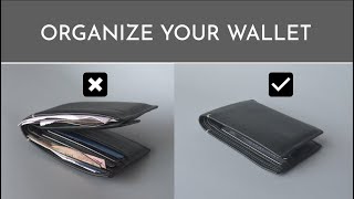 How to Organize Mens Wallet  EDC Wallet Organization [upl. by Gnilyarg]