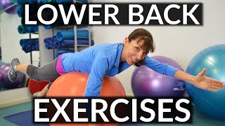 How to Strengthen Your Lower Back  Physio Exercises [upl. by Eelyek429]