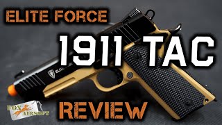 Elite Force 1911 Tac Review  Fox Airsoft [upl. by Anoirb]