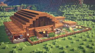 Minecraft  How to Build a Barn for Animals [upl. by Peednus]