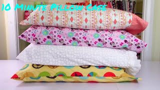 10 Minute Pillow Case  4 Easy Ways  The Sewing Room Channel [upl. by Aleris552]