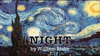 Night by William Blake  Songs of Innocence  Poetry Reading Soothing  Mystical Poetry [upl. by Atterahs467]