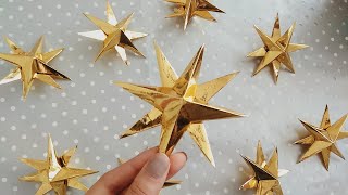 DIY ♡ Estrellas de papel ♡ súper fácil  Erandy Paz [upl. by Grossman]