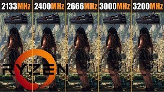 Ryzen vs RAM 2133 vs 2400 vs 2666 vs 3000 vs 3200MHz [upl. by Iene993]