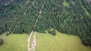 Oberstdorf Murenabgang Schlammlawine 14062015 Seealpe Rubihorn am 3 Fotogipfel [upl. by Einattirb]