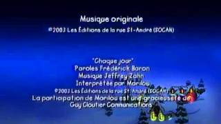 Vive les Fetes Un Film Avec Caillou End Credits Warner Home Video Version [upl. by Nerat565]