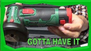 Parkside Cordless Angle Grinder Unboxing and Review [upl. by Furiya]