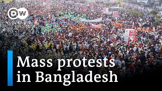 Bangladesh protesters seek fresh elections  DW News [upl. by Quigley]