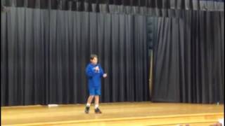 11 Year Old Kid Kills Rap God At Talent Show [upl. by Airbma]