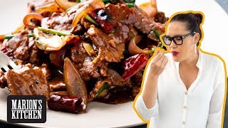 My Mongolian beef recipe amp how to make a tender beef stirfry 👊  Marions Kitchen [upl. by Aloap]