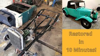 Classic Car Restoration Time Lapse  In 10 Minutes [upl. by Adnolohs]