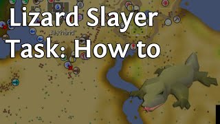 OSRS Slayer Lizards HowTo amp Guide W Drop Tables [upl. by Aihseyk416]