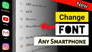 How to Change Font Style in Any Android Device  Front Style  Font  new front style kaise lagaye [upl. by Cilla]
