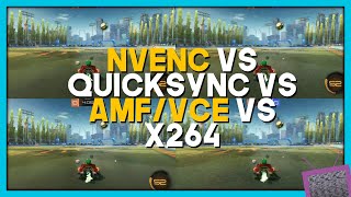 NVENC vs AMFVCE vs QuickSync vs X264  ULTIMATE Encoder Quality Analysis 2020 [upl. by Stets]