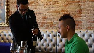 Sommeliers Teach Proper bottle service quotSparkling and Still Winequot [upl. by Gerdi]