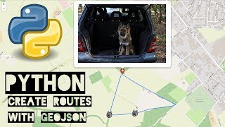 Python Geojson Folium amp Leaflet  Create Maps amp Routes [upl. by Ellehcim170]