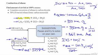 Percent Excess Air Combustion [upl. by Suoiradal]