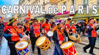 Paris France  Carnaval de Paris Parade  4K Paris France [upl. by Erait258]