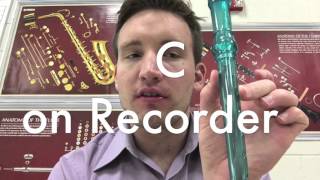 How to play C on the Recorder [upl. by Brinn]