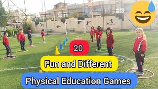 20 Fun physical education games  PE GAMES  physed games [upl. by Riess]